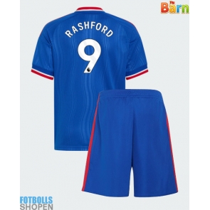 Billiga Manchester United Marcus Rashford #9 Bortatröja Barn 2026-27 Kortärmad (+ Korta byxor)